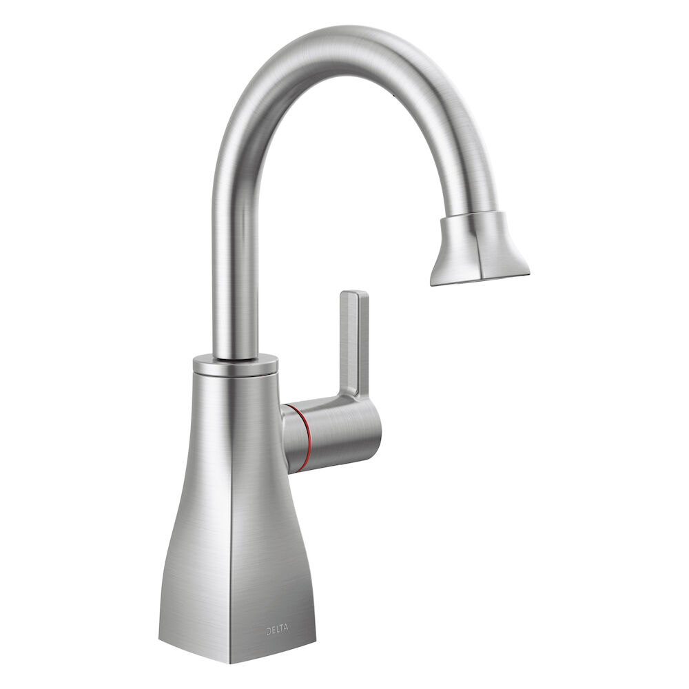 Delta Contemporary Square Instant Hot Water Dispenser, Arctic Stainless