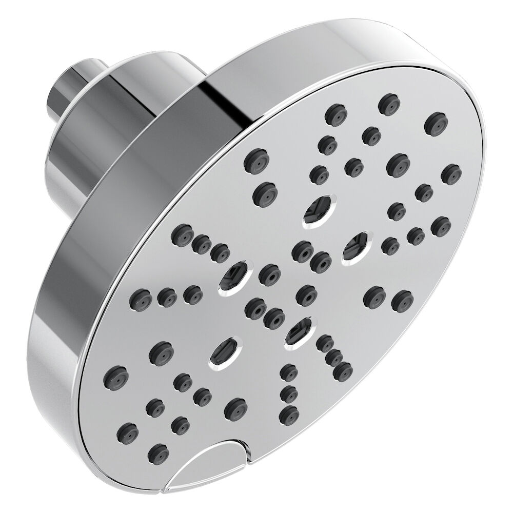 Delta Universal Showering Components 5-Setting H2OKinetic Round Cont Raincan, Lumicoat® Chrome