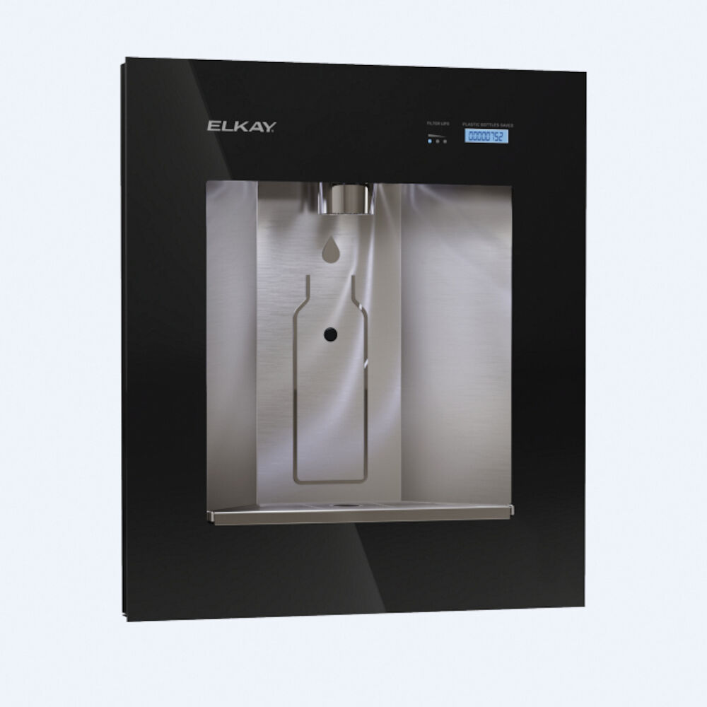 Elkay® LBWDC00BKC ezH2O® Liv Pro™ Filtered Water Dispenser, 3000 gal Capacity, 3/8" Water, Wall Mount, Midnight