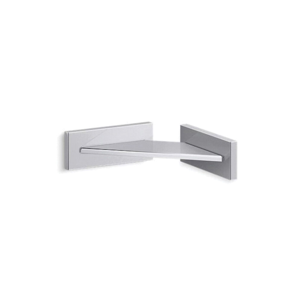 Kohler® 23287-CP Square Foot Ledge, Wall Mount, Metal, Polished Chrome
