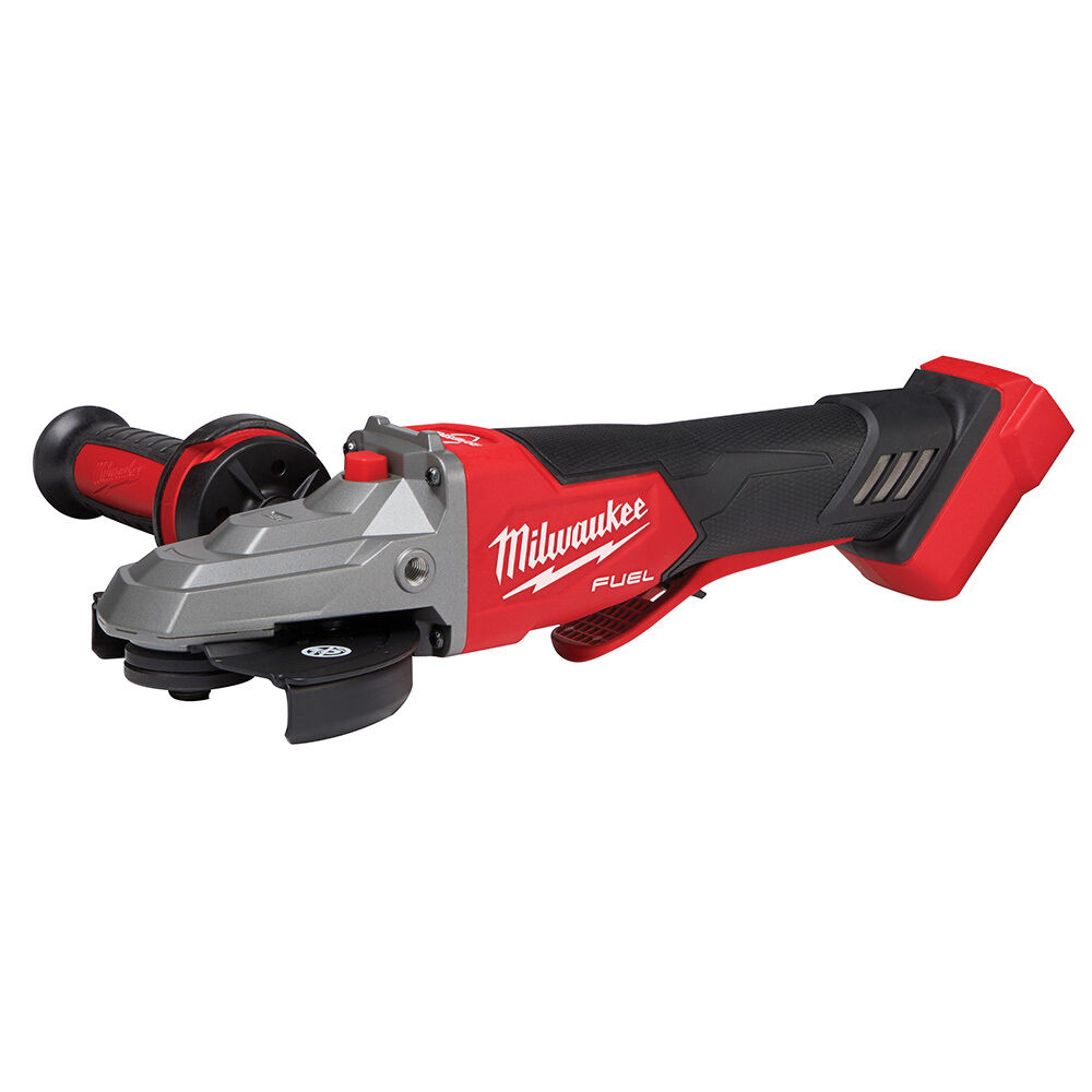 Milwaukee® M18™ FUEL™ 2886-20 Angle Cordless Flathead Braking Grinder, 5" Dia Wheel, 5/8-11 UNC Arbor/Shank, 18 V, M18™ REDLITHIUM™ Lithium-Ion Battery, Paddle Switch