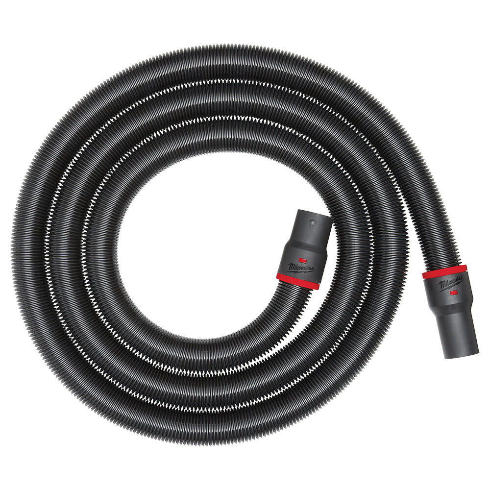 Milwaukee® Tool 49-90-2004 Flexible Hose, 2-1/2" Dia x 16' L Hose, For Use w/ Wet/Dry Vacuum, Polypropylene, Black