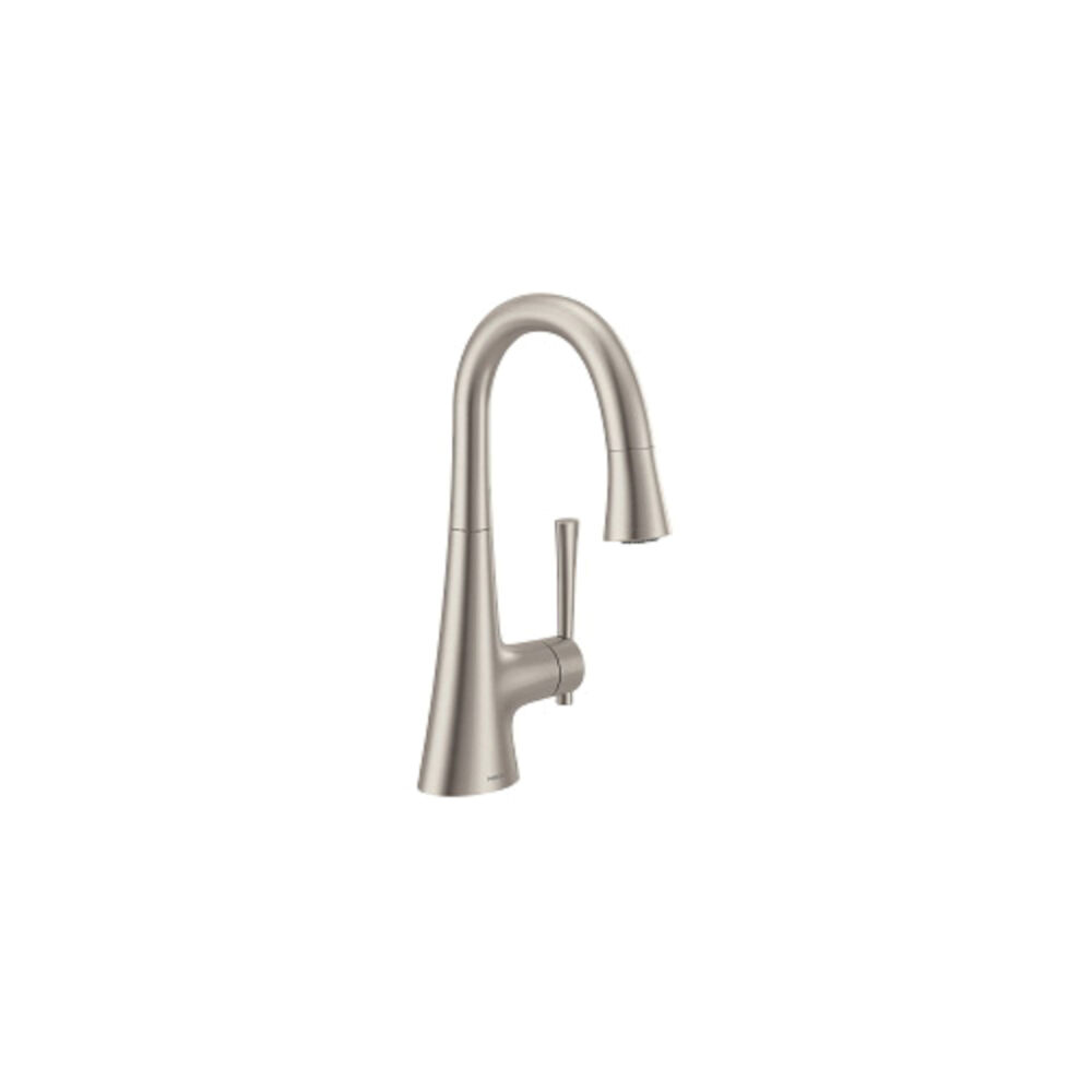 6126SRS Kurv™ Pulldown Bar Faucet, 1.5 gpm Flow Rate, Spot Resist™ Stainless, 1 Handle, 1/3 Faucet Holes