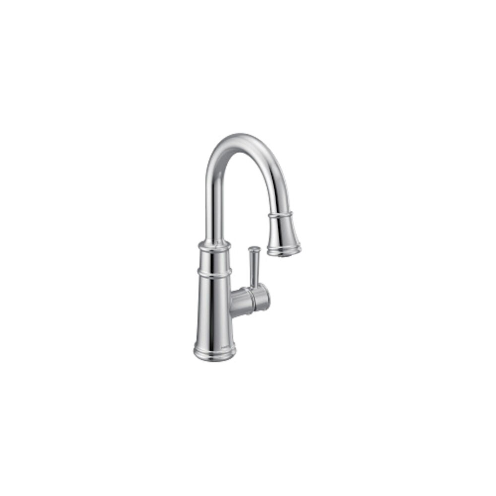 6260 Belfield™ Pulldown Prep/Bar Faucet, 1.5 gpm Flow Rate, Polished Chrome, 1 Handle, 1/3 Faucet Holes