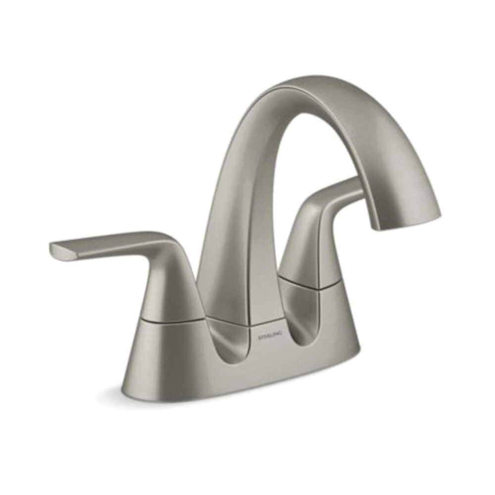 27376-4N-BN Medley™ Centerset Bathroom Sink Faucet, Vibrant® Brushed Nickel, 2 Handles, Pop-Up Clicker Drain, 0.5 gpm Flow Rate