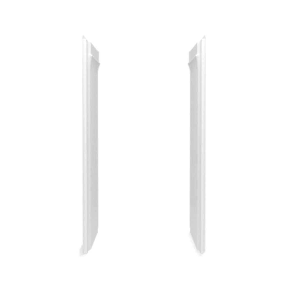 72405106-0 Medley™ End Wall Set w/ Aging" Place Backerboard, 34" L x 72-7/16" H, Solid Vikrell®, High-Gloss White