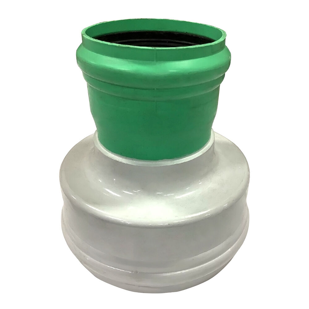 109-0610 10"x6" Reducing PSM Coupling, Gasket x Gasket, SDR 35, PVC, Fabricated