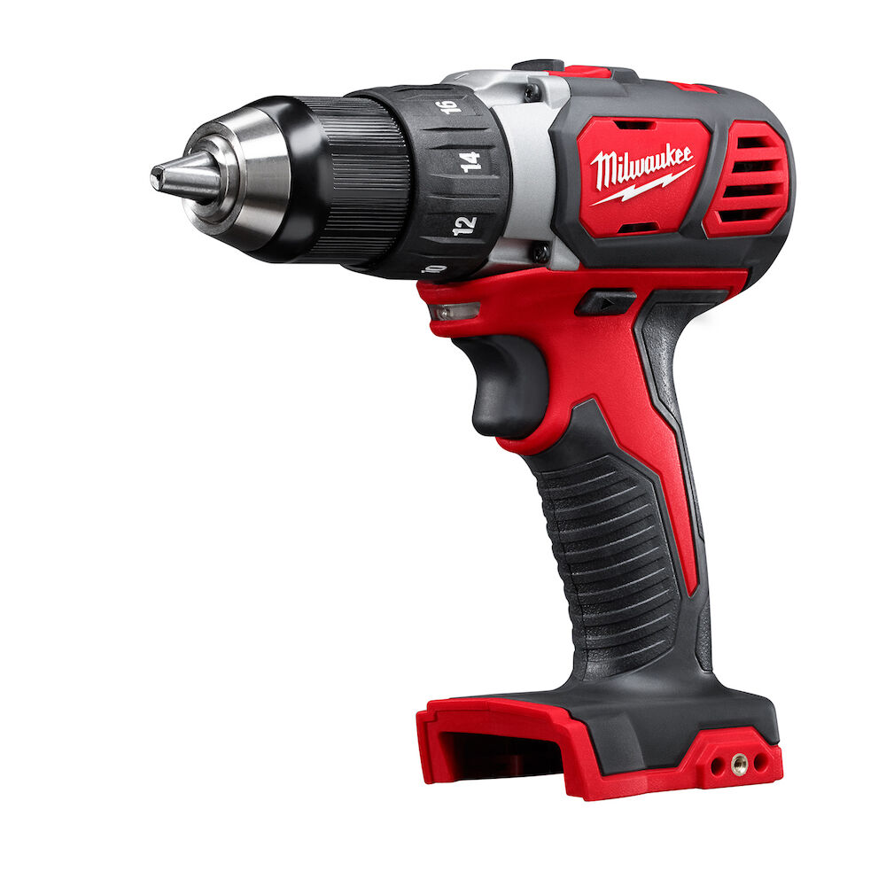 Milwaukee® Tool 2606-20 M18™ Cordless Drill/Driver, 1/2" Chuck, 18 VDC, 0 to 400/0 to 1800 rpm No-Load, 7-1/4" OAL, Lithium-Ion Battery