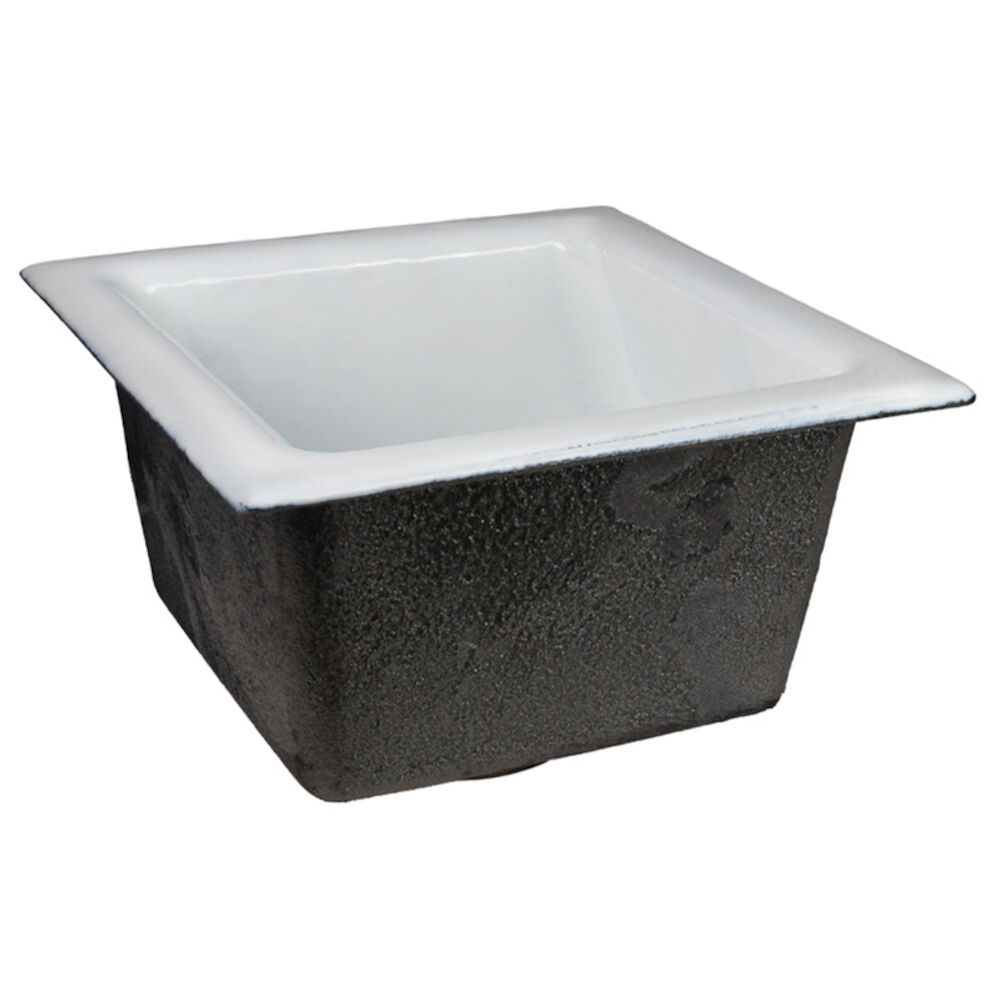 861-Q2426 No-Hub Floor Sink, 4" Drain Opening, 6" H, Square, Cast Iron