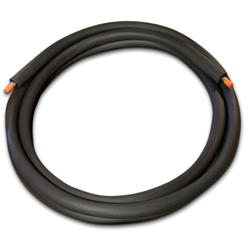 366347 1/4x1/2x35 Mini-Split Line Set 1/2" Insulation Thickness, Black