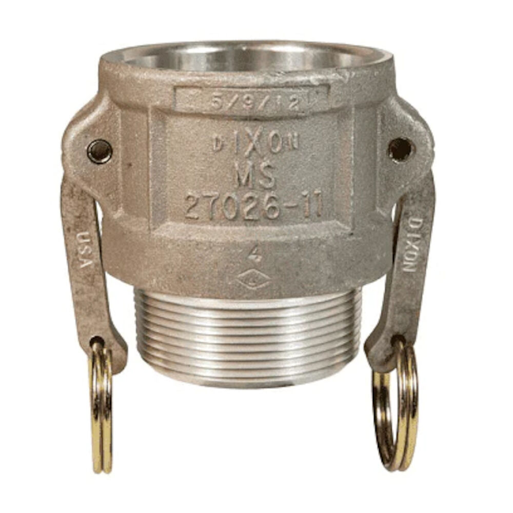 Dixon® 100BAL Type B Cam and Groove Coupler, 1 in, Female CouplerxMNPT, Aluminum, Domestic