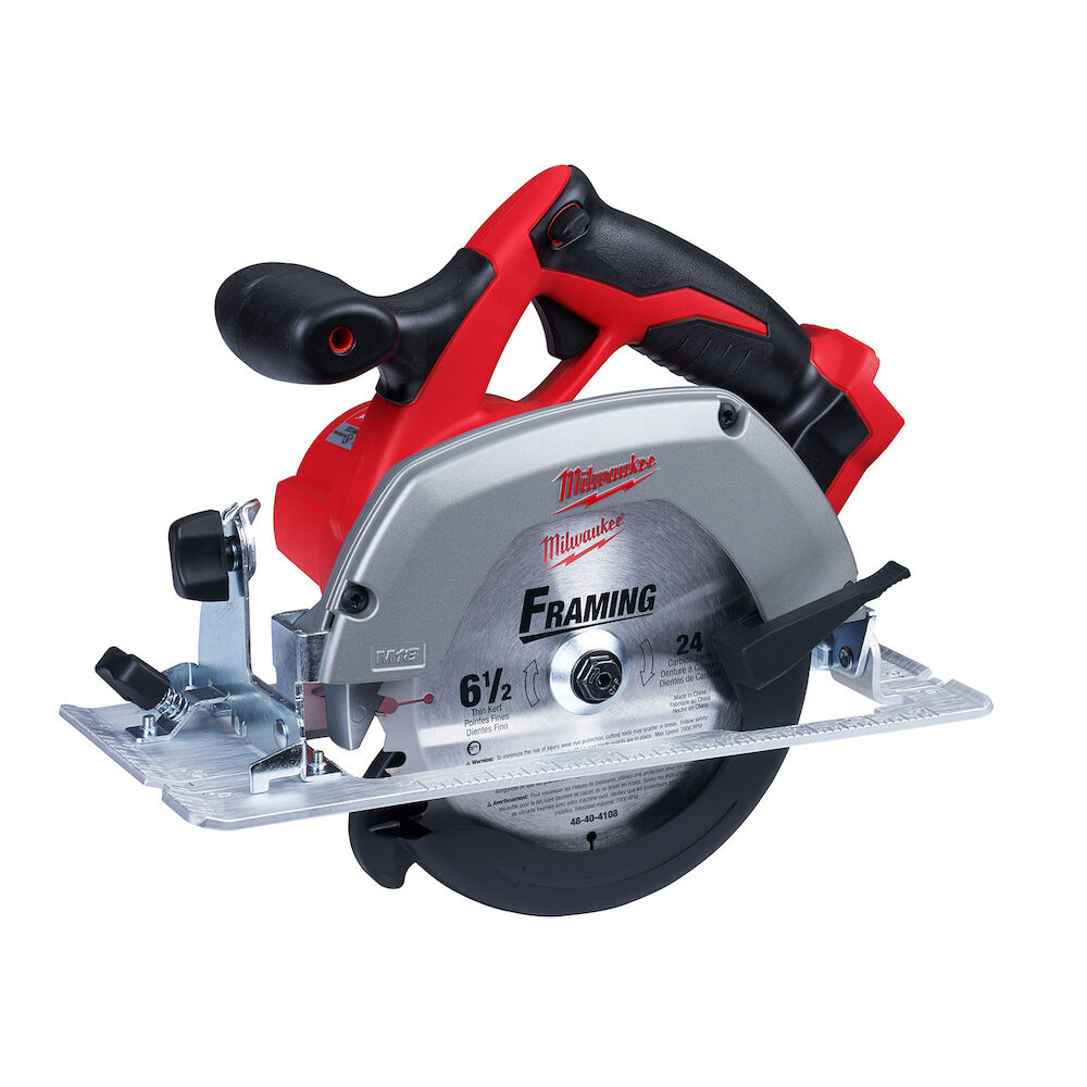 Milwaukee® Tool 2630-20 M18™ Cordless Circular Saw, 6-1/2" Blade, 5/8" Arbor/Shank, 18 VDC, Lithium-Ion Battery, Left Blade Side