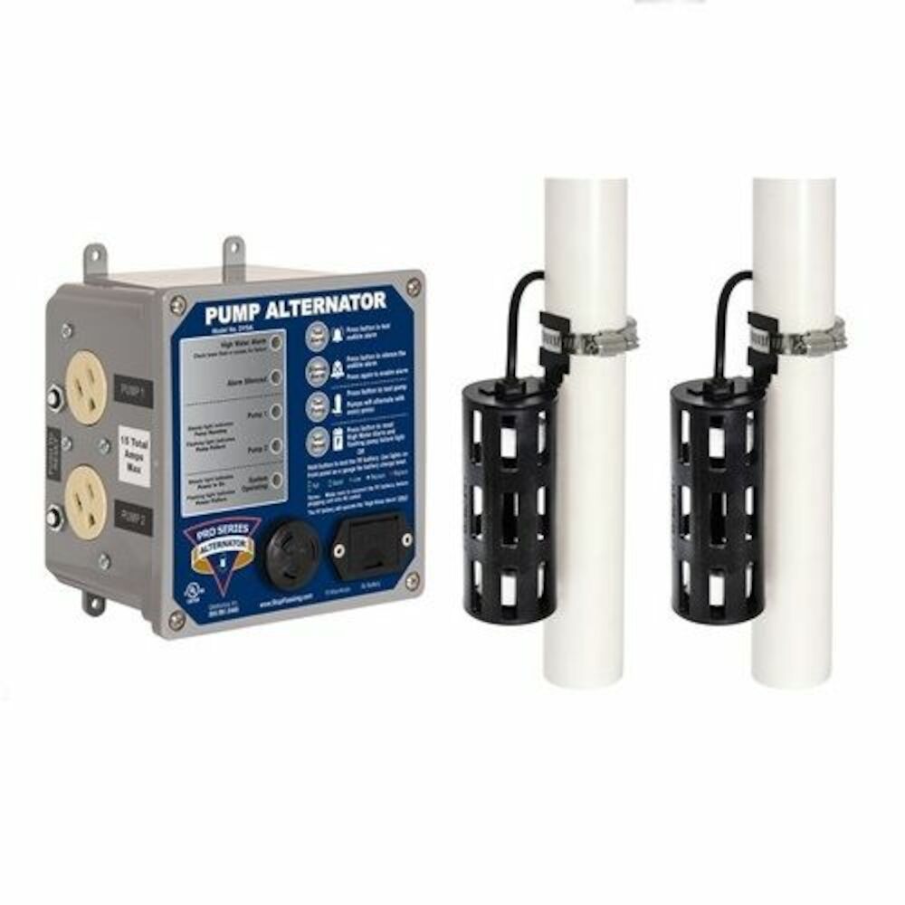 DVSA-DF Dual Activation Pump Alternator Control and Alarm System with Two Caged Dual Float Switches