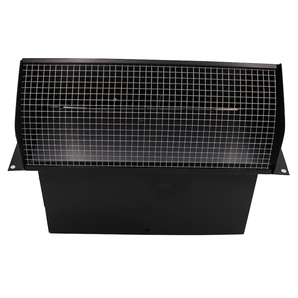 Broan® 639 Wall Cap (No Dryer), Electrically Bonded Epoxy Coated, Black, Cold Rolled Steel, Domestic