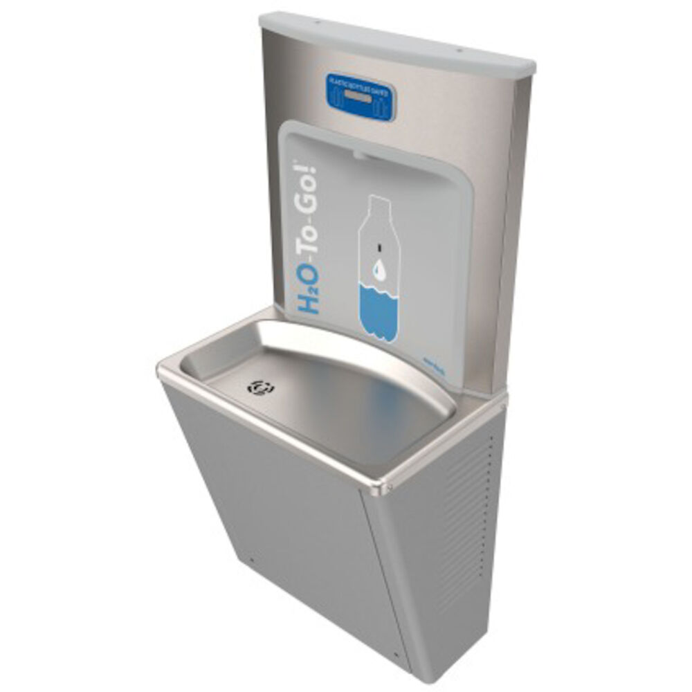 MURDOCK BFEZS168BCD EZReach Compact, Sensor Operated, Refrigerated Bottle Filler, Stainless with Bottle Counter Display