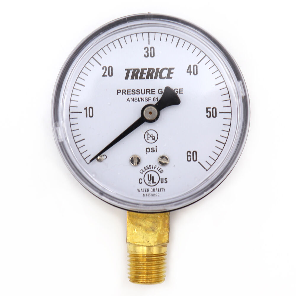 800B2502LA600 0-600# 2-1/2" Dial 1/4LM Pressure Gauge