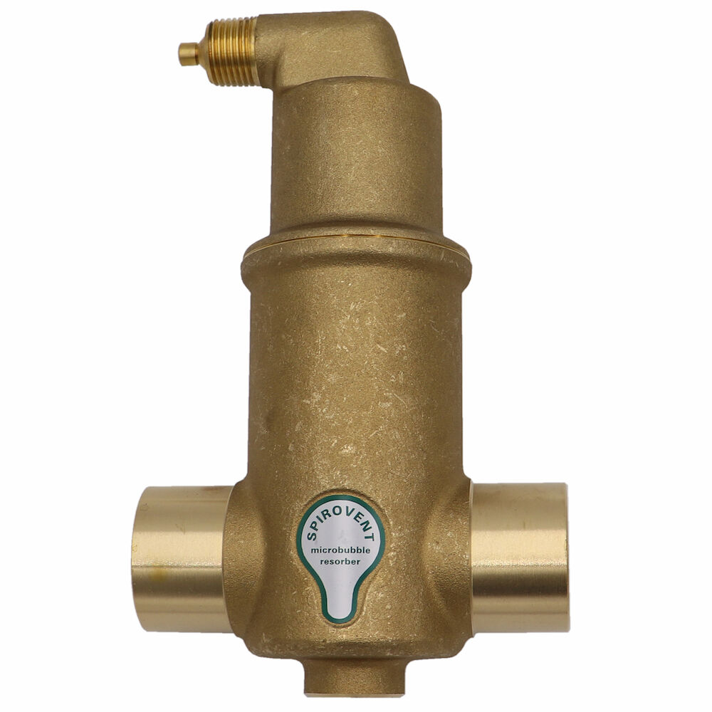 SPIROTHERM® Spirovent® Microbubble™ VJS125TM Junior VJS Air Eliminator, 1-1/4 in, C, 150 psig Working, 270 deg F, Brass, Domestic