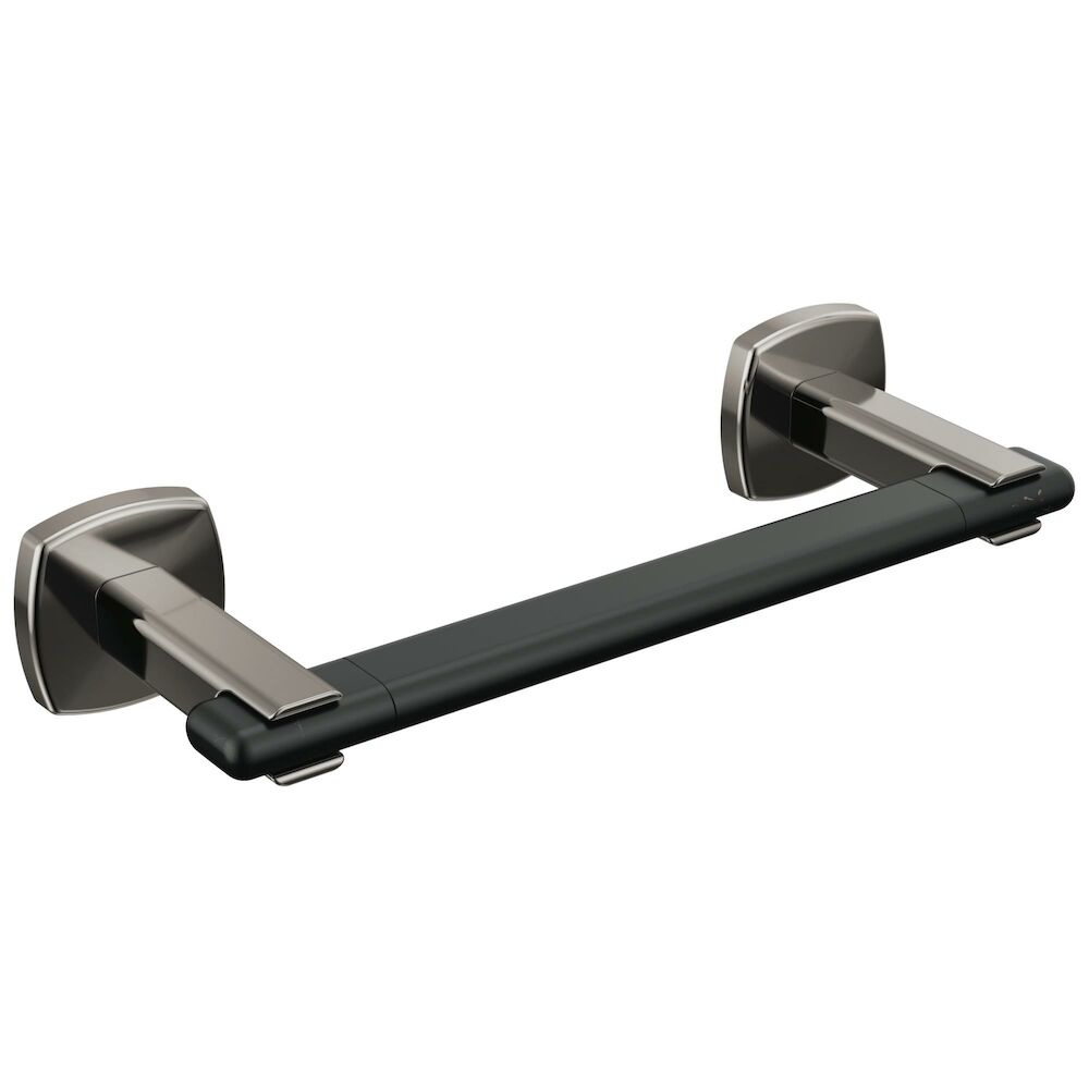 Brizo Allaria™ 8" Towel Bar, Brilliance Black Onyx / Matte Black