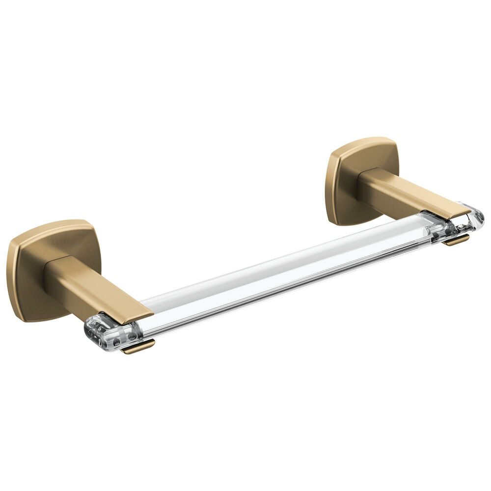 Brizo Allaria™ 8" Towel Bar, Luxe Gold / Clear Acrylic