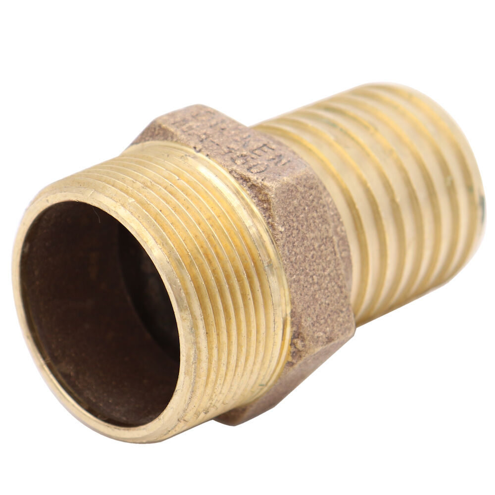 952226 MA-150 Male Adapters Insert Fitting, 1-1/2x1-1/2", IPS x Insert, Cast Red Brass, Lead Free