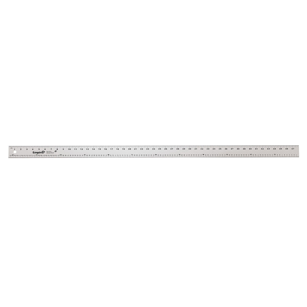 4004IM Heavy Duty Straight Edge Ruler, Metric, Aluminum, 48" L
