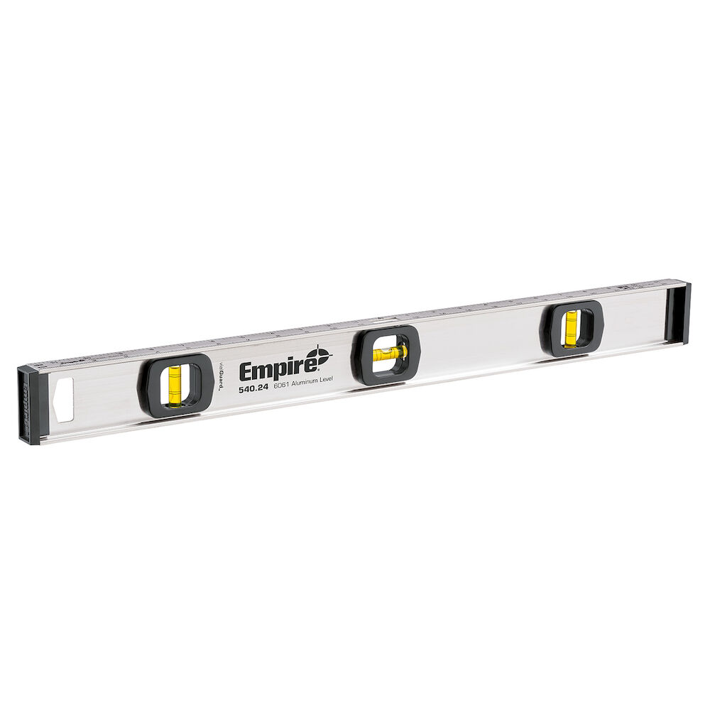 Milwaukee® Tool 540-24 Tradesman's I-Beam Level, 24" L, 3 Vials, Aluminum, 0.001" Accuracy