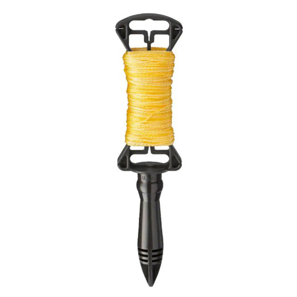 D39101N Twisted Line Reel, 100' L Nylon Line, Gold