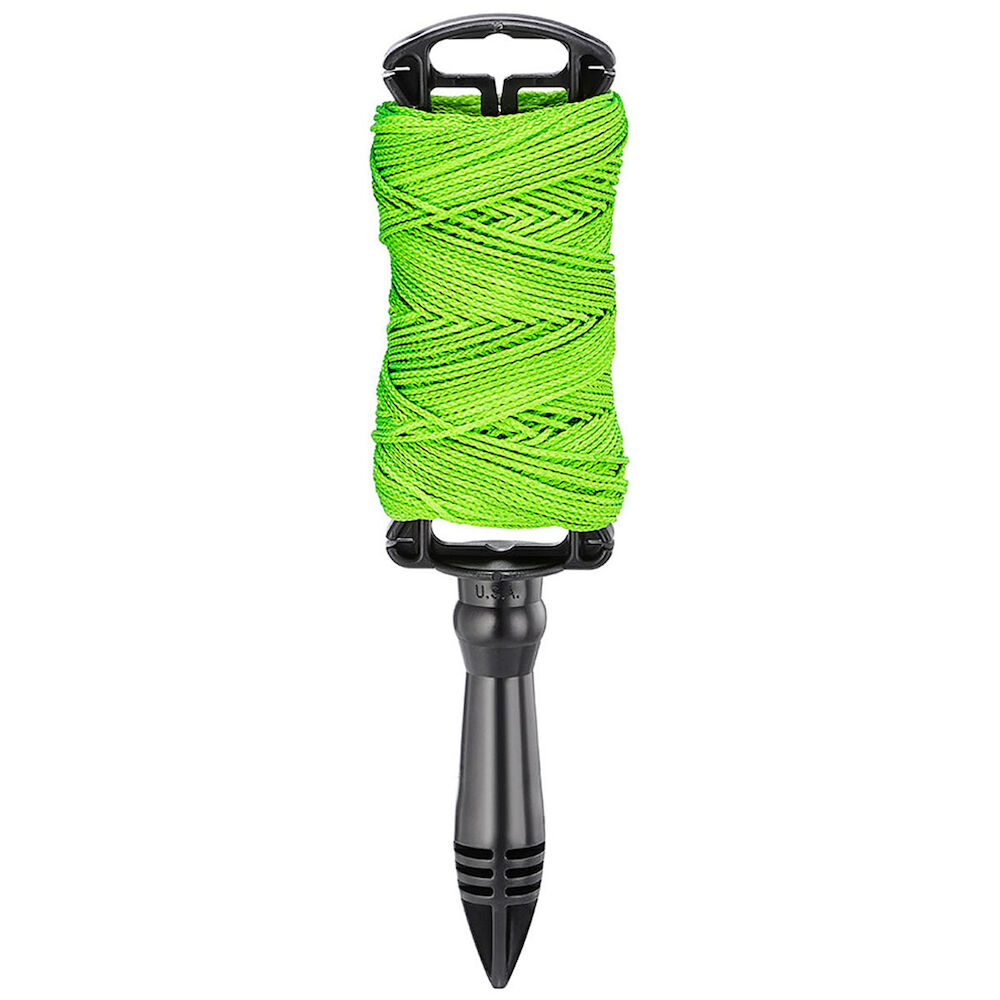 Empire® 39-250G Braided Line w/ Reel, 250' L, Nylon/Plastic, Green