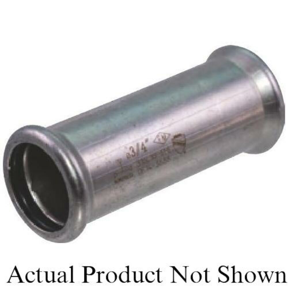 MBF021/26GE StainlessPress® 1/4" EPDM Coupling With-Out Stop, Press End Style, 316 Stainless Steel