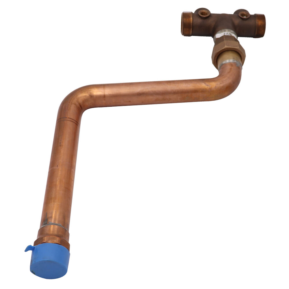 Simmons 741SB Elevated Tank Cross with Union, 1 x 1-1/4 x 1-1/4 in, Solder, Silicon Bronze, 11" Tank Leg