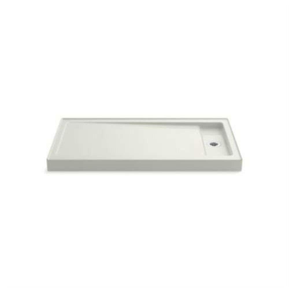 Kohler® 9166-NY Single Threshold Shower Base, Bellwether®, Dune, Right Offset Drain, 60" L x 32" W x 4-1/2" D