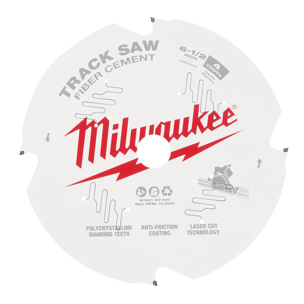 Milwaukee® Tool 48-40-0670 Fiber Cement Track Saw Blade, 6-1/2", 4 Teeth
