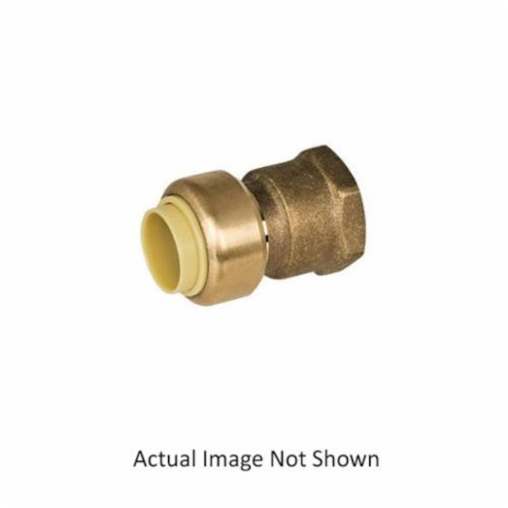Fit Quick™ 647QG43 64_Q Straight Adapter, 1x3/4 in, Push-to-Connect x FNPT PDQ™ Push-Fit, 365 Brass, Domestic