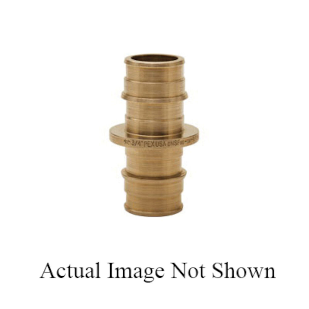 645WG32 1-Piece Reducing Coupling, 3/4x1/2 in, F1960 PEX Grip™, Brass