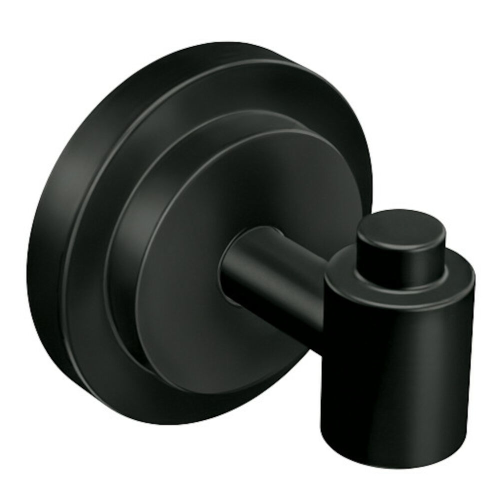 DN0703BL Iso™ Robe Hook, 1 Hook, Chrome, Matte Black
