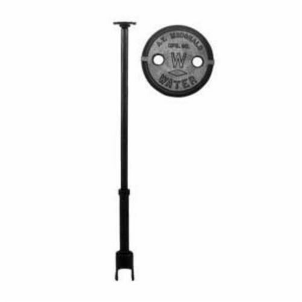 McDonald® 4510-141, 5601LR Arch/Erie Pattern Curb Box, 7 to 8 ft L