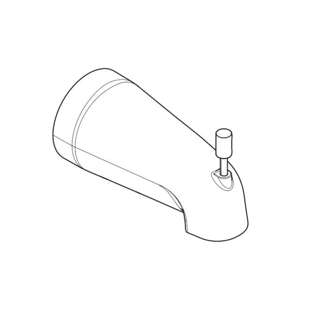 CFG 175389 Spout Kit, Chrome Plated, Import, Residential