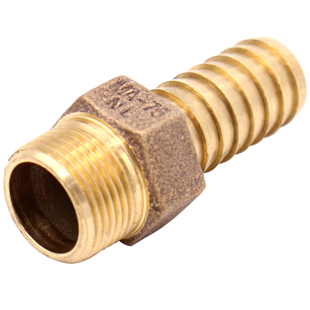 952220 MA-75 Male Adapters Insert Fitting, 3/4x3/4", IPS x Insert, Cast Red Brass, Lead Free