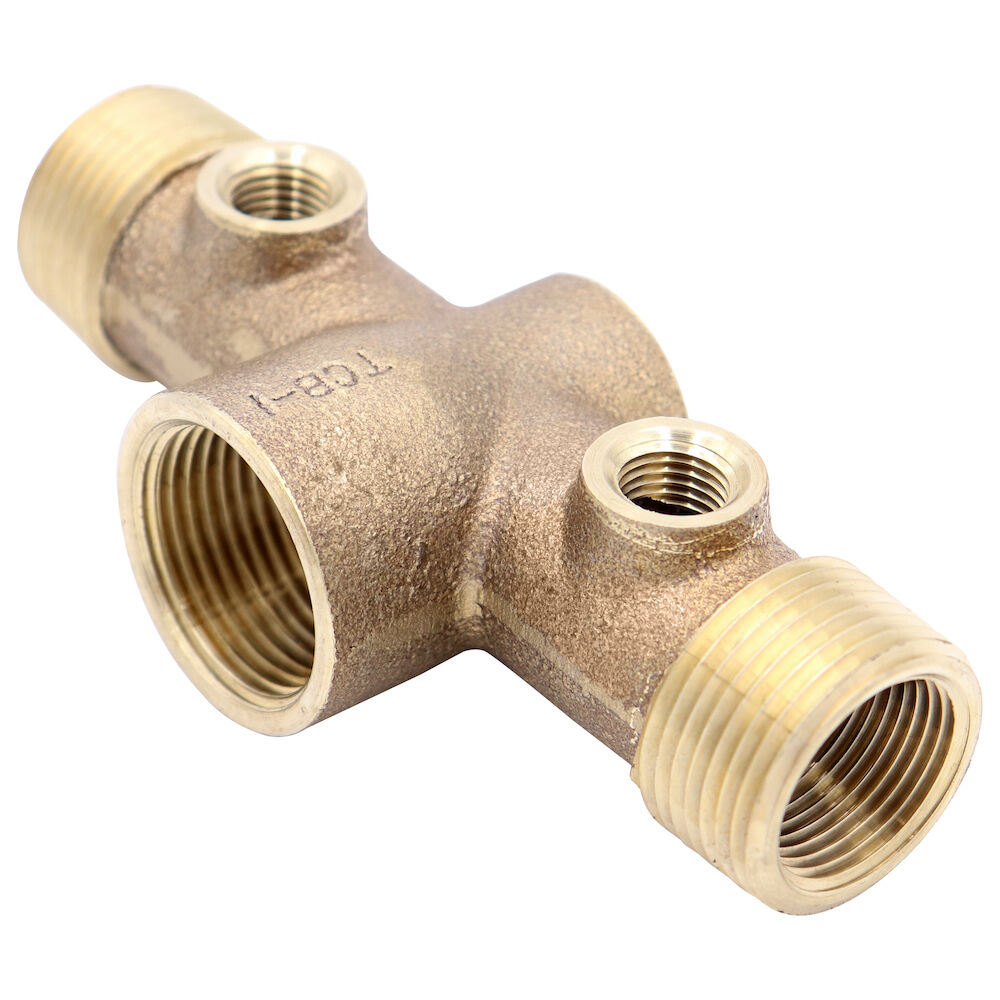 952273NL TCB-1S Tank Tee, 1" Sweat, Brass, 3/4" Tap, Lead Free