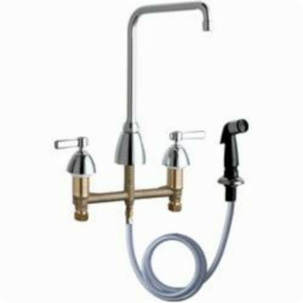 200-AHA8ABCP Concealed Kitchen Sink Faucet With Side Spray, Chrome Plated