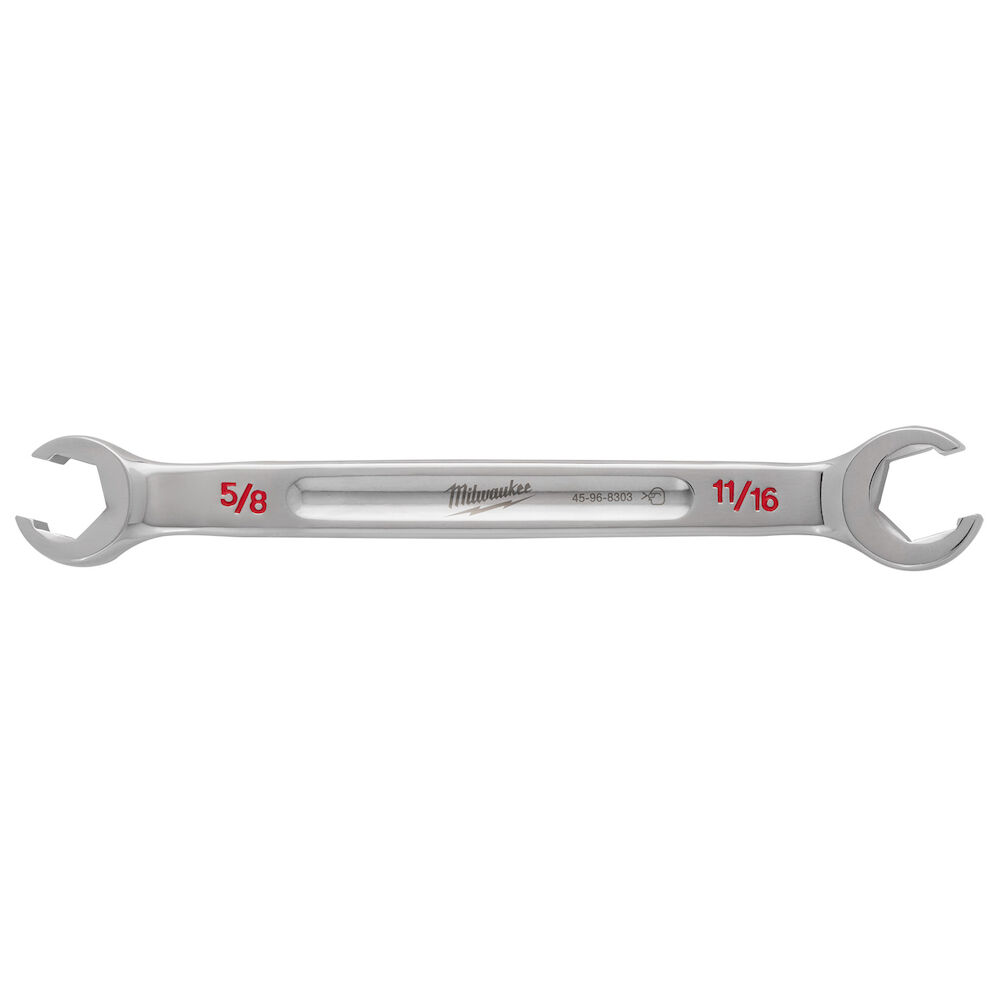 Milwaukee® Tool 45-96-8303 Double End Flare Nut Wrench, SAE, 5/8" x 11/16"