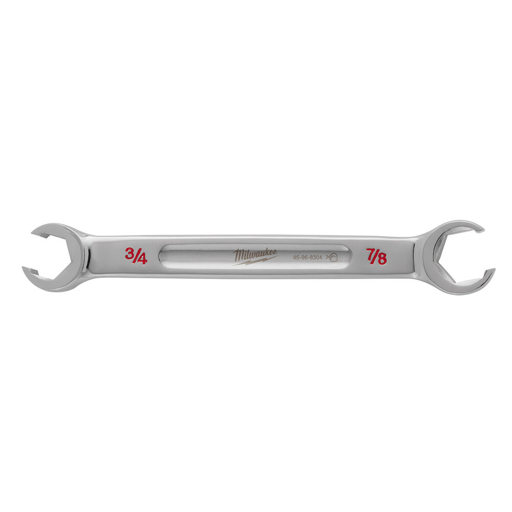 Milwaukee® Tool 45-96-8304 Double End Flare Nut Wrench, SAE, 3/4" x 7/8"