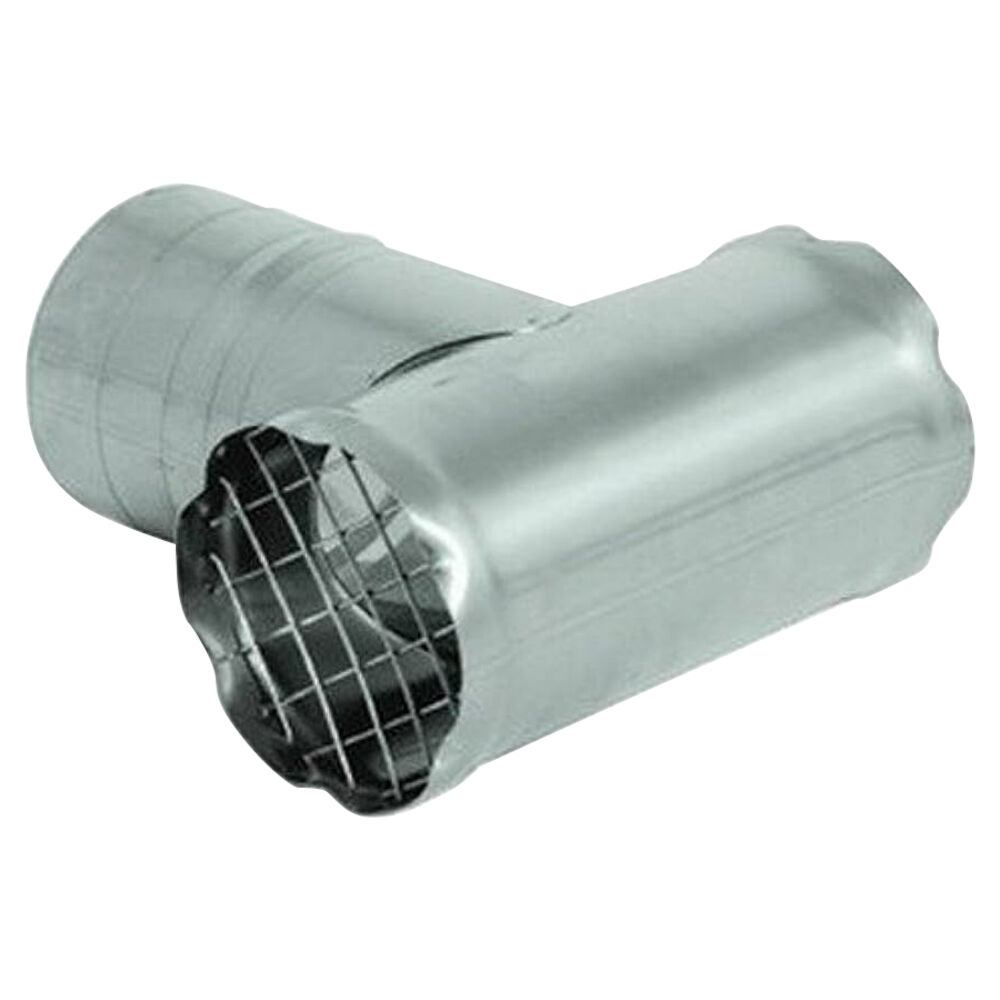 FSTT3 FasNSeal Termination Tee, Stainless Steel, 3" Dia x 6" L, 27 ga