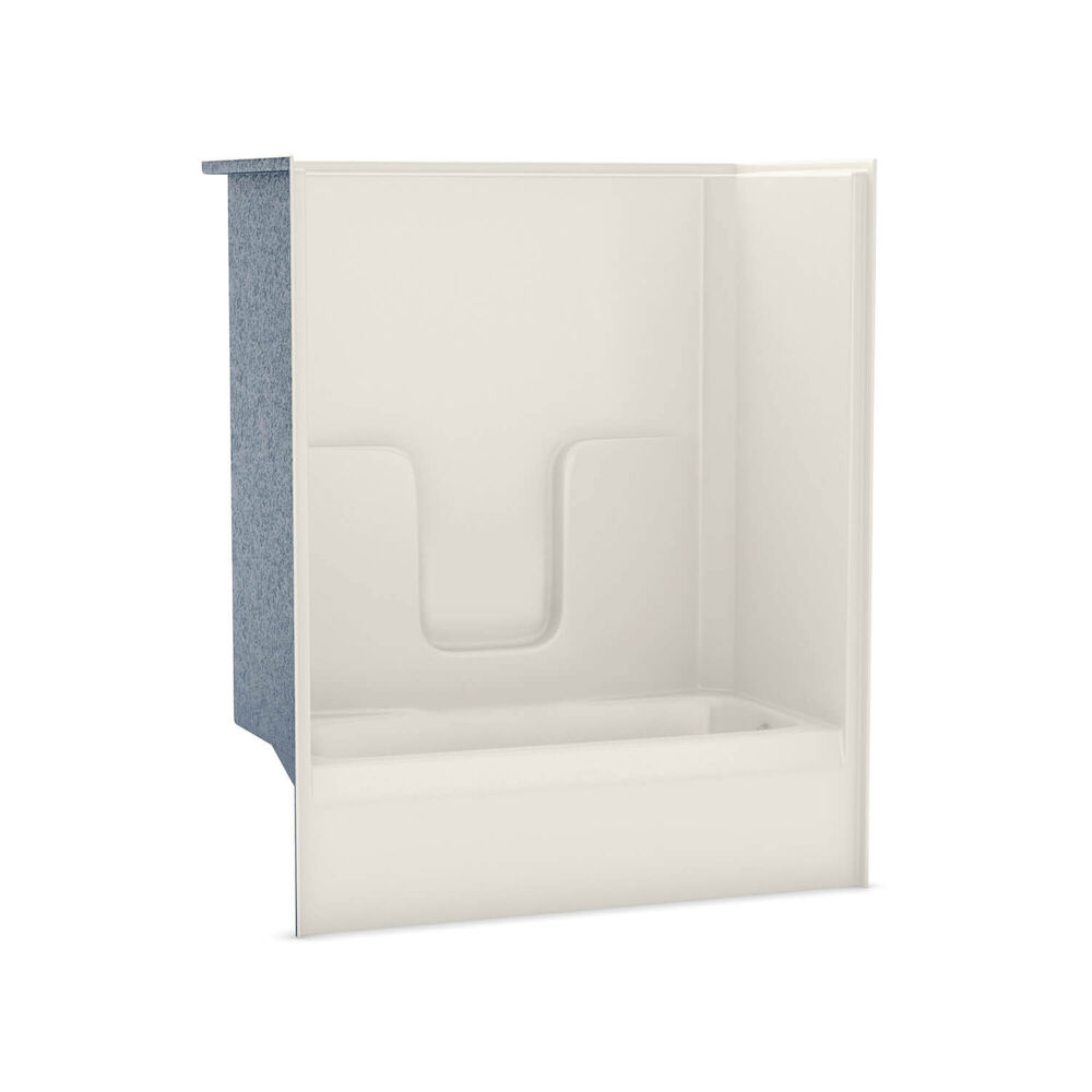 141000-R-000-007 CM 60 1-Piece Tub-Shower w/o Seat, Fiberglass, Gel-Coated/Biscuit