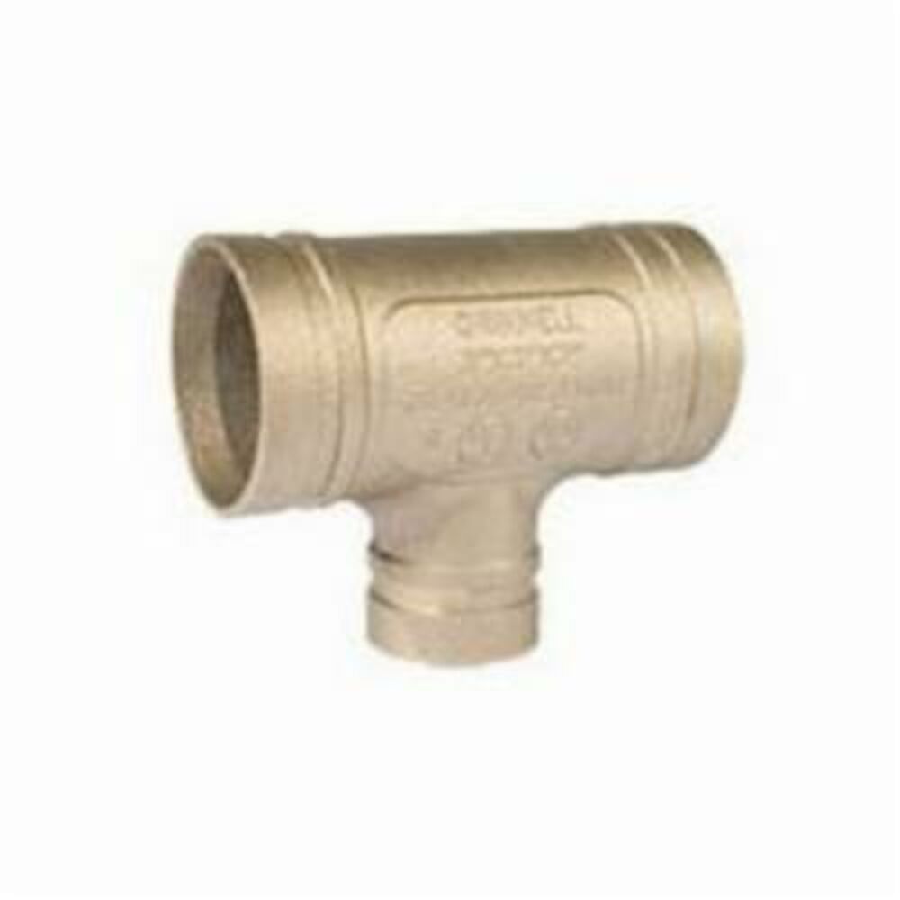 Grinnell Fire 6216025 Reducing Tee, 6x6x2-1/2 in, Groove, Wrot Copper