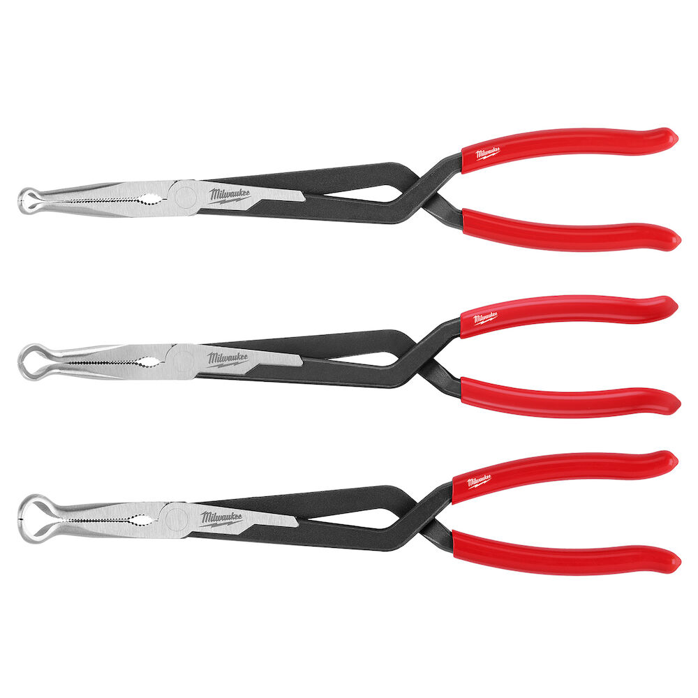 Milwaukee® Tool 48-22-6563 Long Reach Hose Grip Pliers Set, 3 Piece