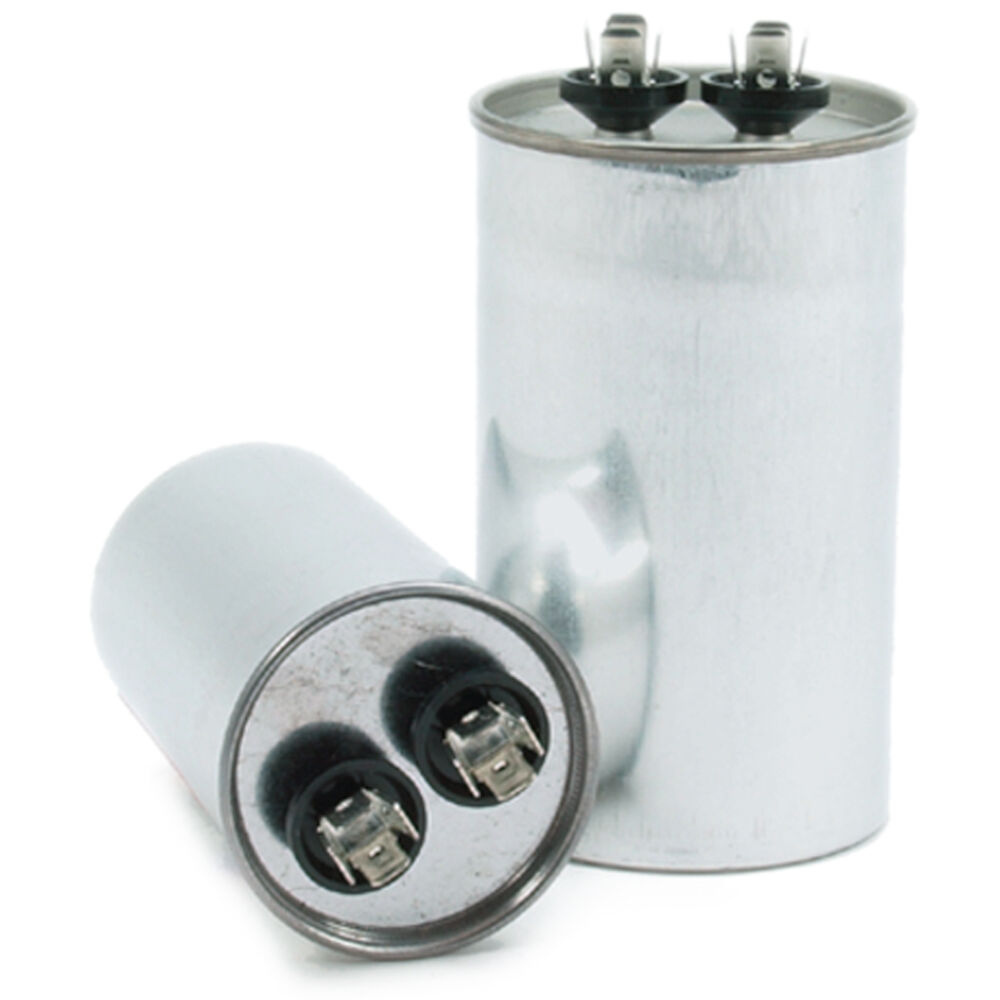 Diversitech 37050R Single Motor Run Capacitor, 5 uF, 370 V, Metal Case, Import