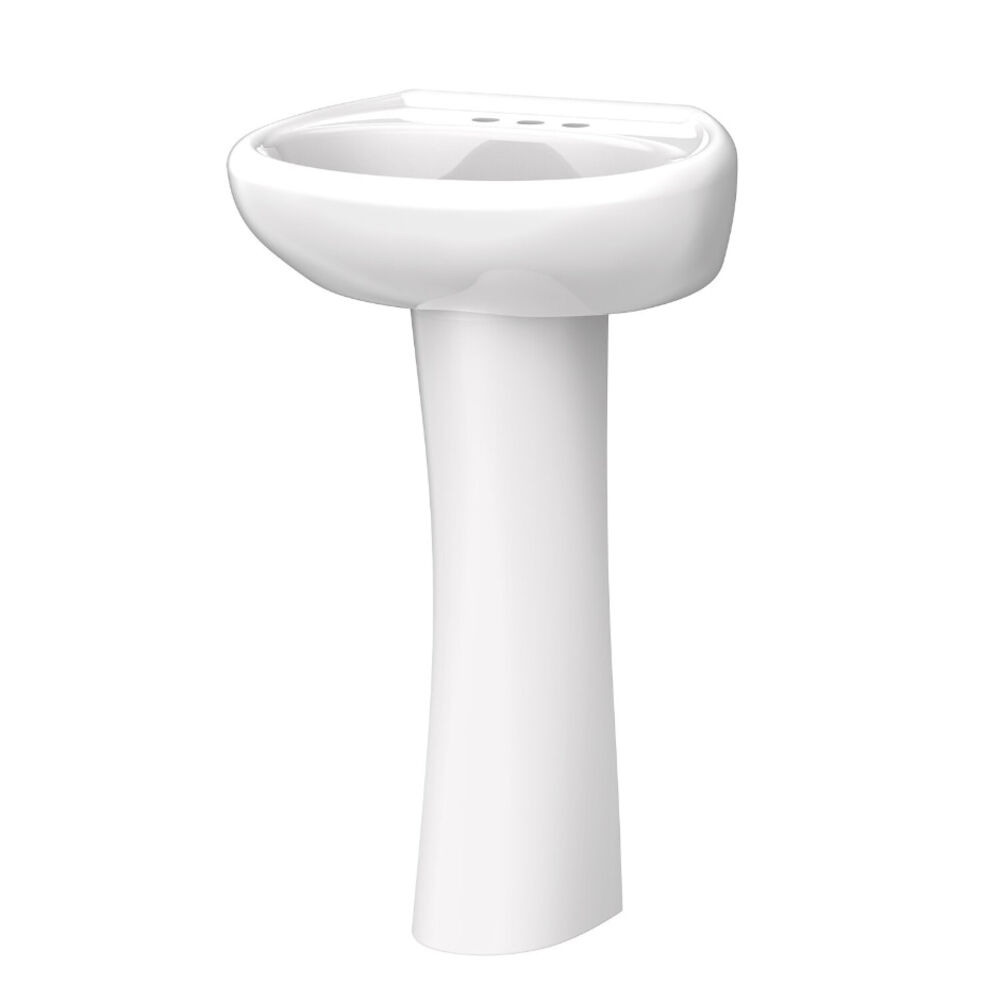 Gerber® 29-842 Petite Standard Pedestal, 9" W x 27" H, White