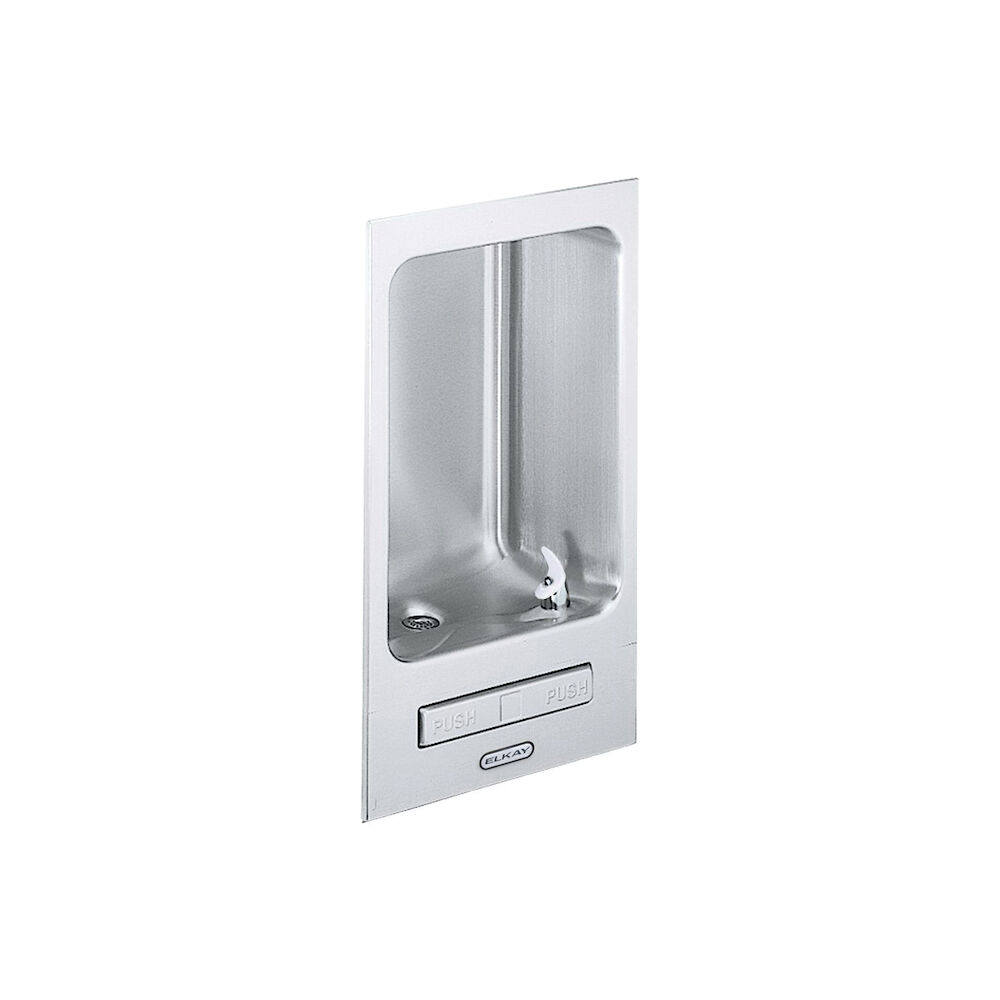 EDFB12C Non-Filtered Drinking Fountain, Push Bar Operation, Non-Refrigerated Chilling, 3/8 in OD Copper Tube Connection, Domestic