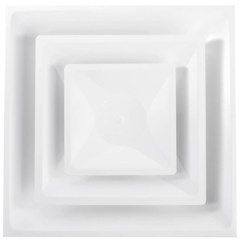 TRUaire™ 2003CD14 Lay-In T-Bar Ceiling Diffuser, 14", Steel, Powder Coated, Import